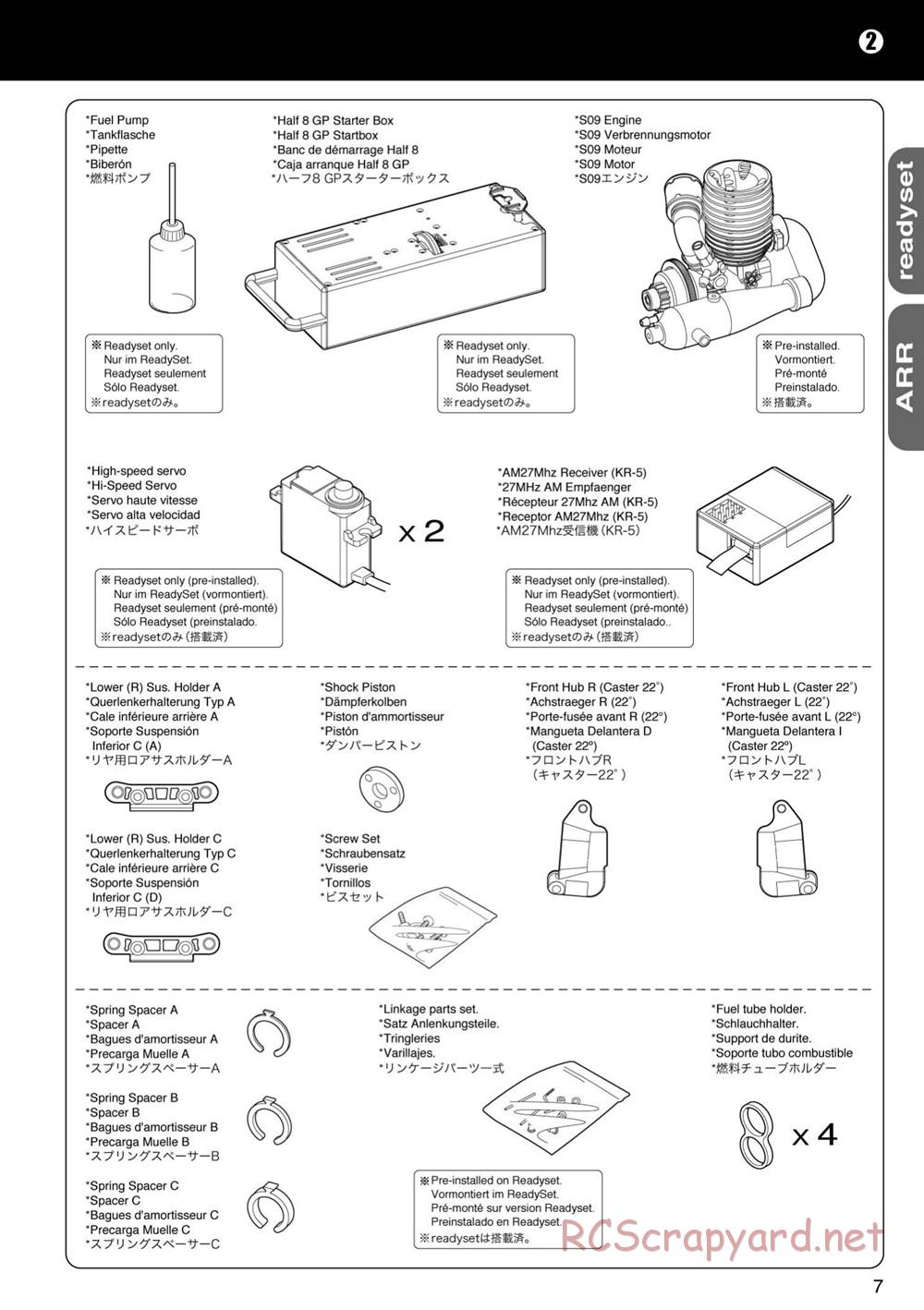 Kyosho - Mini Inferno 09 - Manual - Page 7