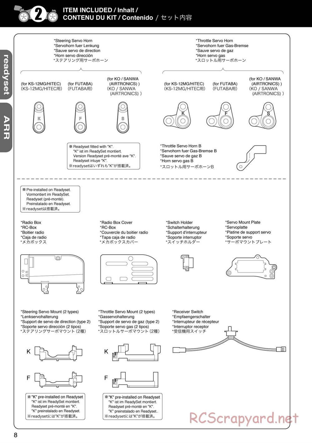 Kyosho - Mini Inferno 09 - Manual - Page 8