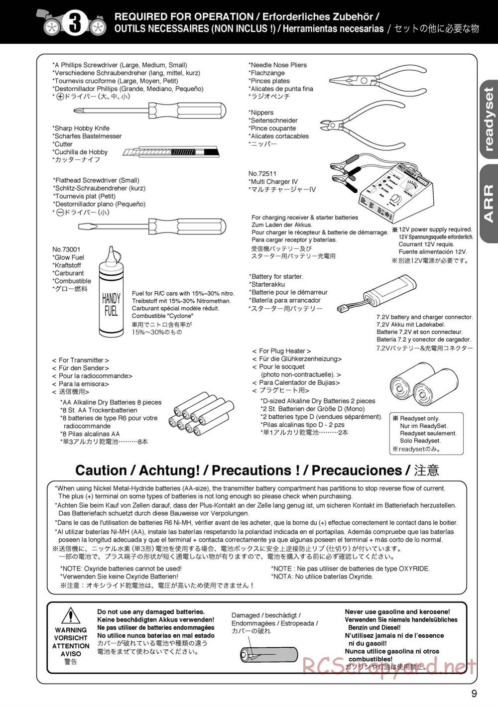 Kyosho - Mini Inferno 09 - Manual - Page 9