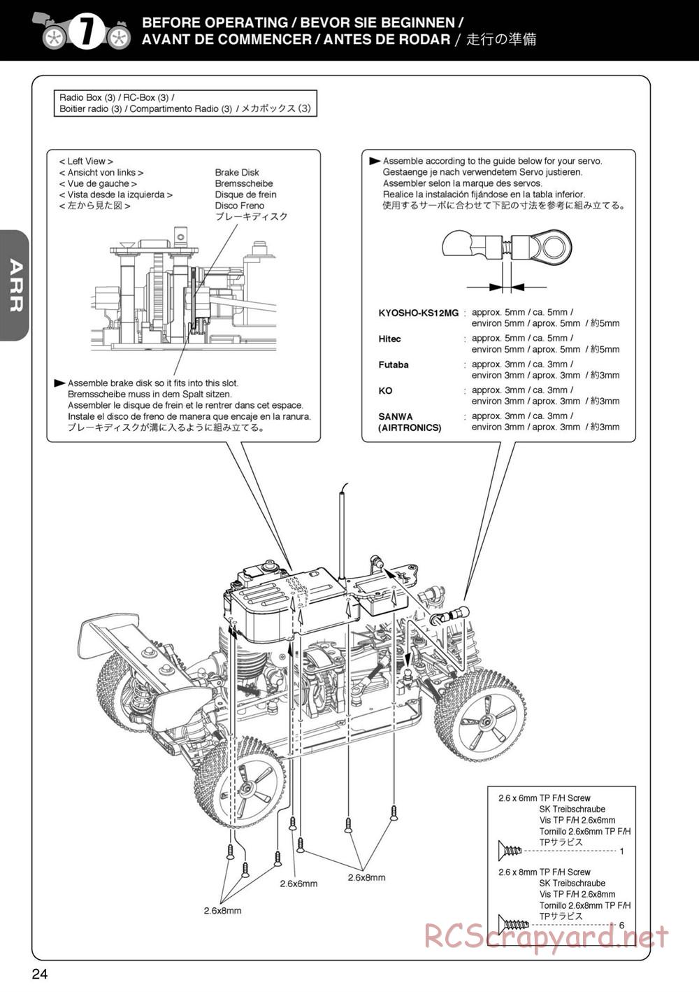 Kyosho - Mini Inferno 09 - Manual - Page 24