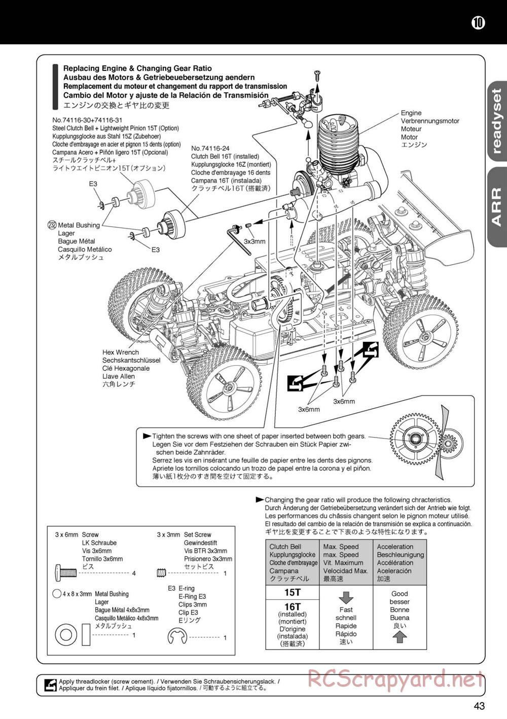 Kyosho - Mini Inferno 09 - Manual - Page 43