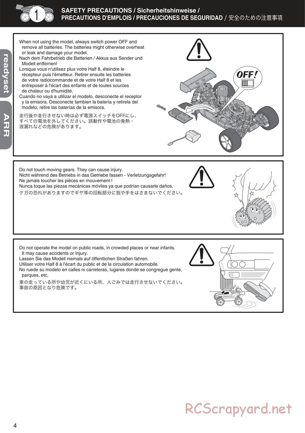 Kyosho - Mini Inferno ST 09 - Manual - Page 4