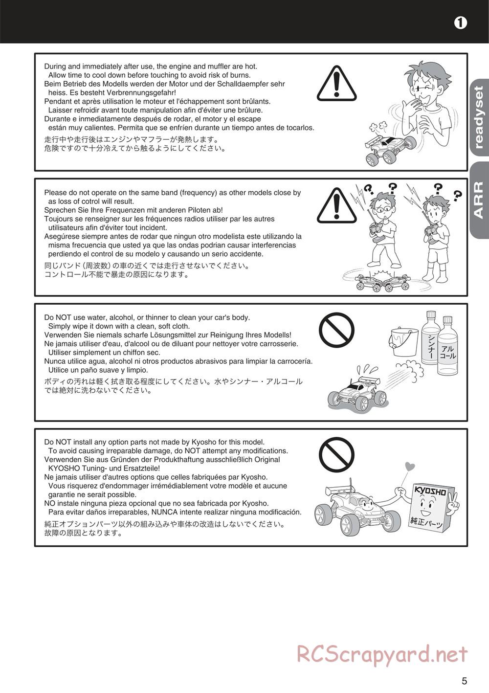 Kyosho - Mini Inferno ST 09 - Manual - Page 5