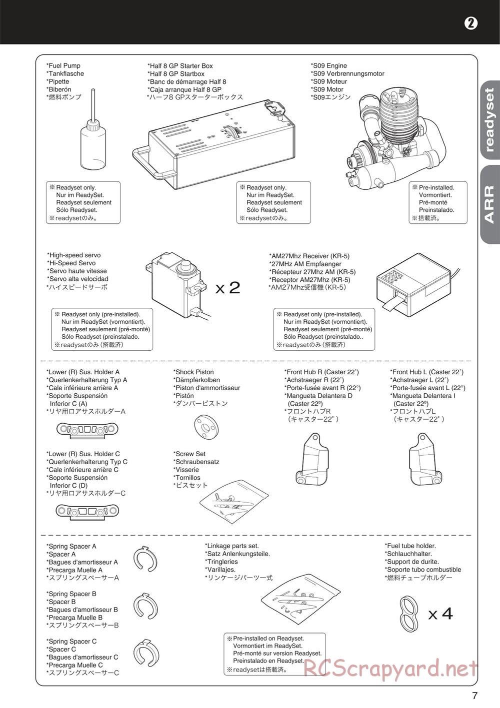 Kyosho - Mini Inferno ST 09 - Manual - Page 7