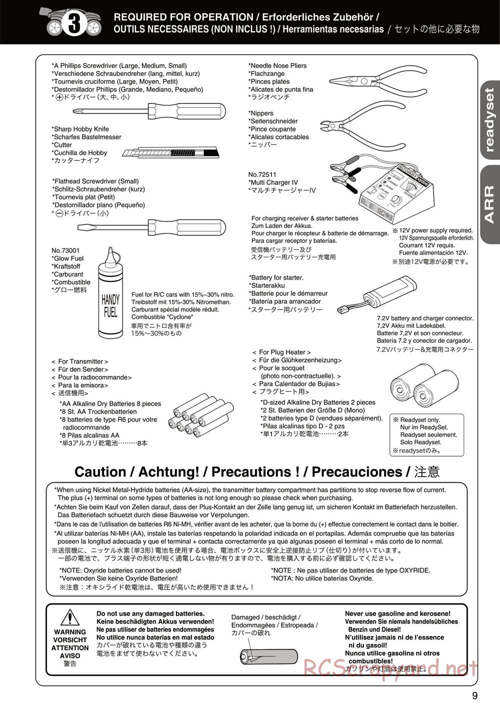 Kyosho - Mini Inferno ST 09 - Manual - Page 9