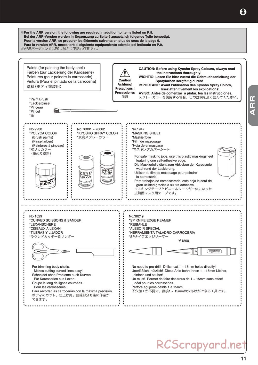 Kyosho - Mini Inferno ST 09 - Manual - Page 11