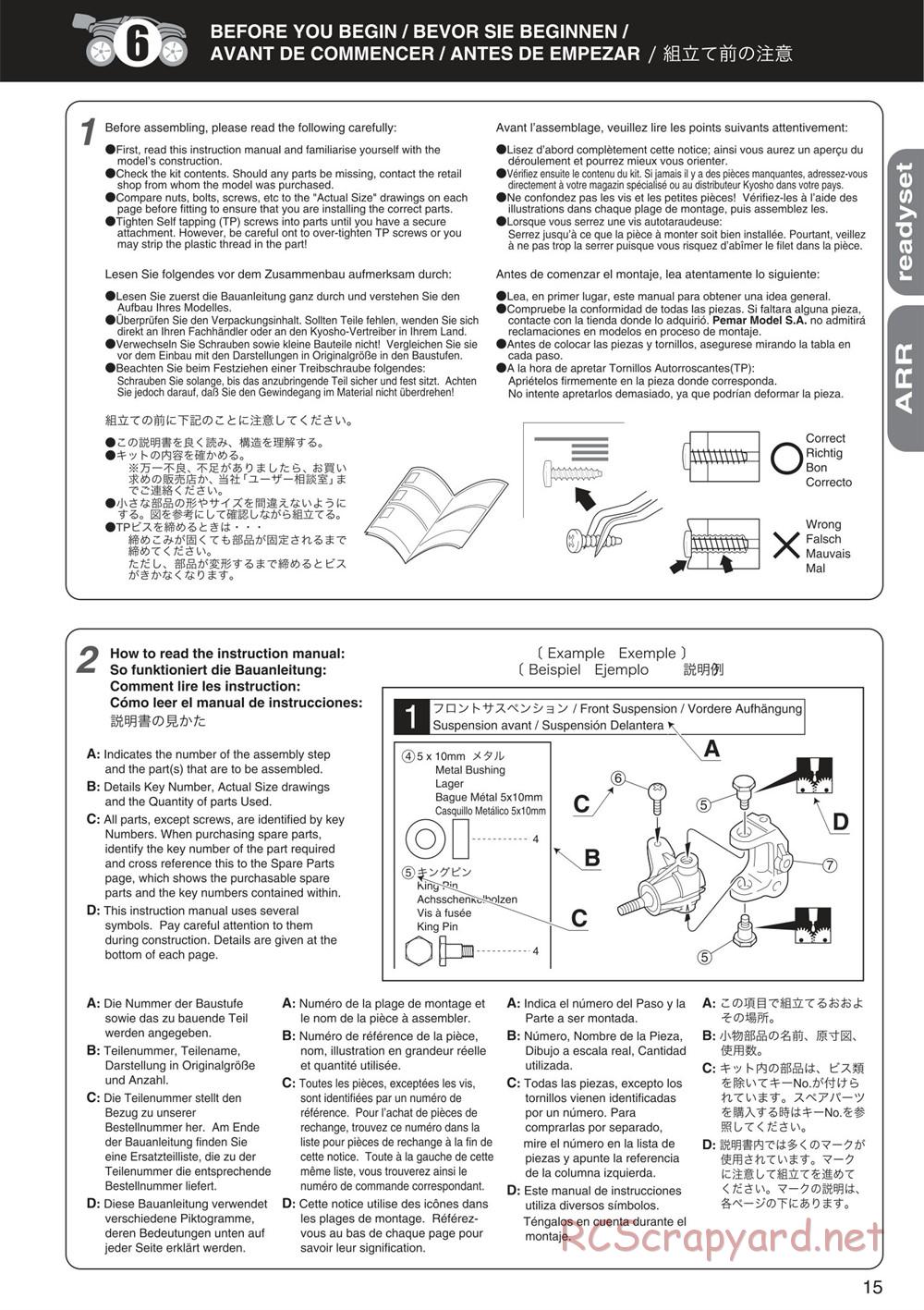 Kyosho - Mini Inferno ST 09 - Manual - Page 15