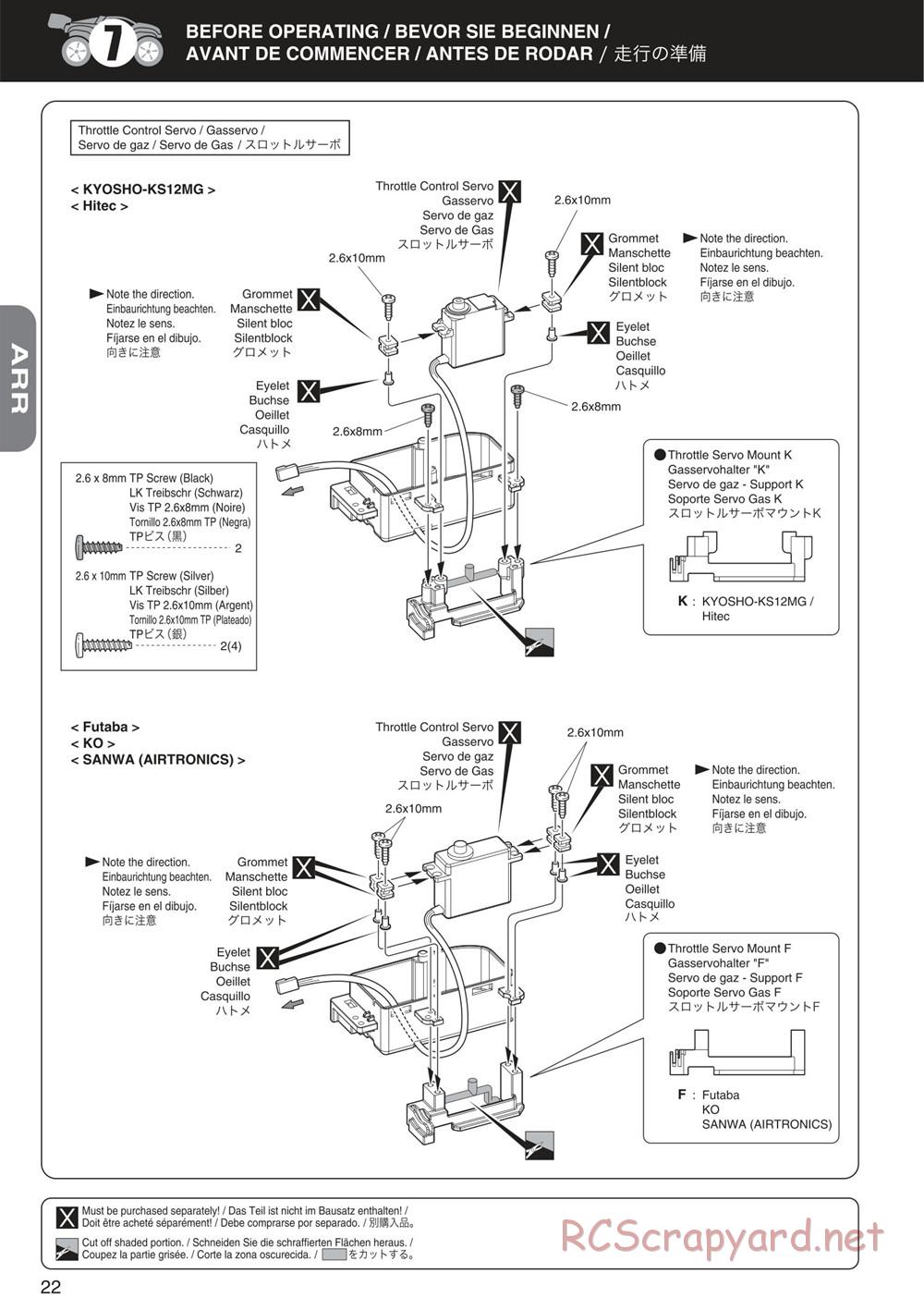 Kyosho - Mini Inferno ST 09 - Manual - Page 22