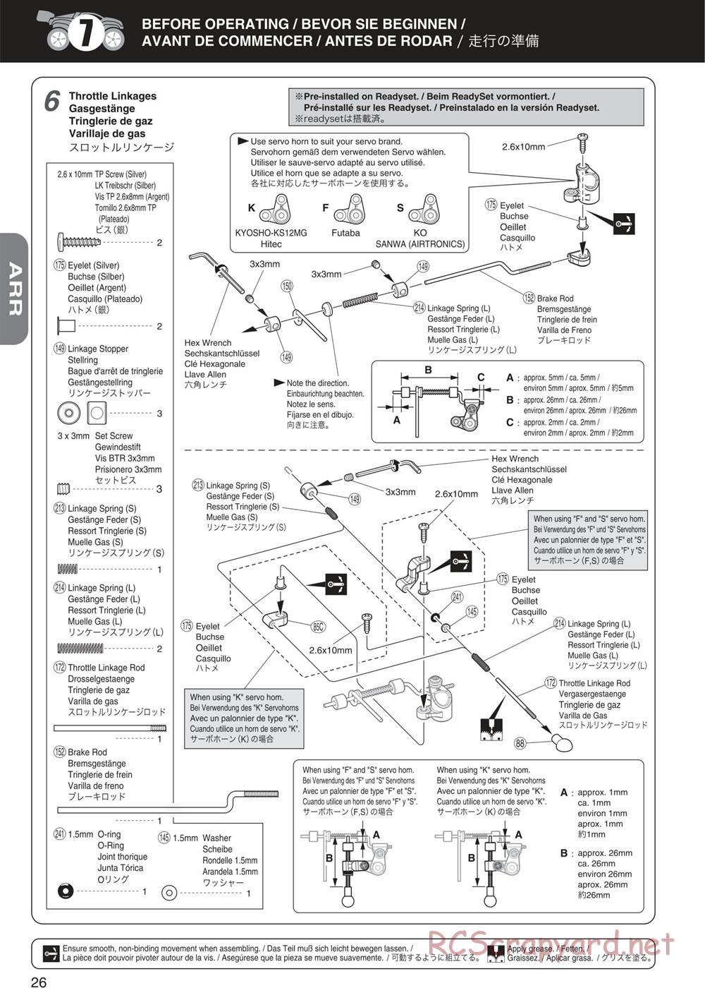 Kyosho - Mini Inferno ST 09 - Manual - Page 26