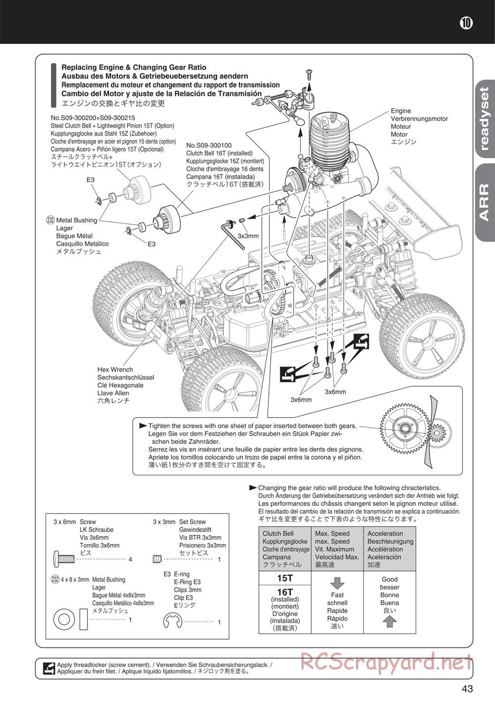 Kyosho - Mini Inferno ST 09 - Manual - Page 43