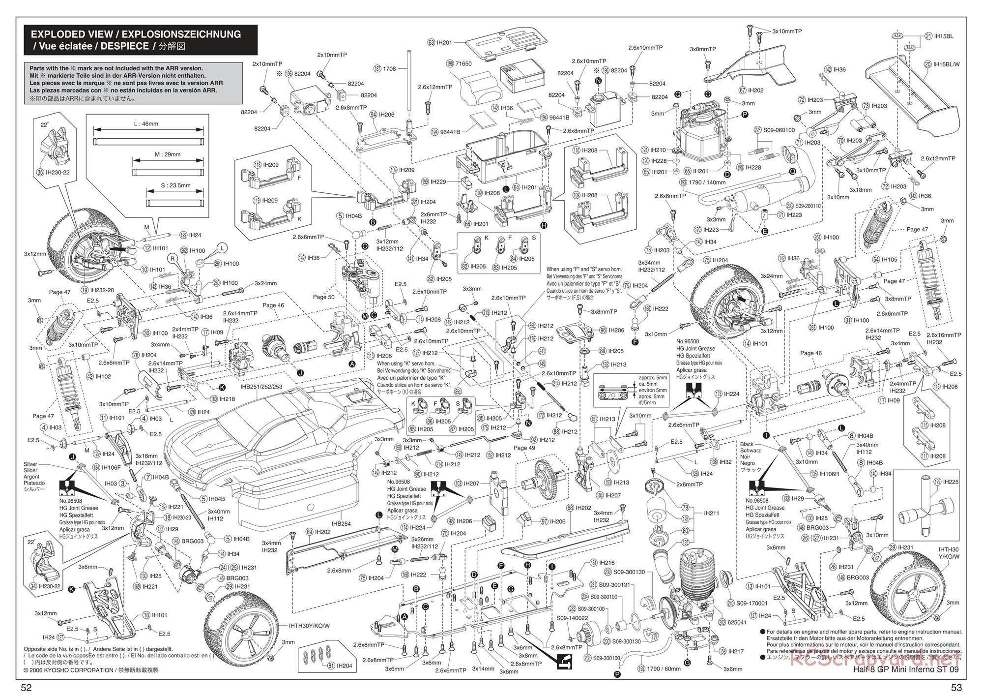 Kyosho - Mini Inferno ST 09 - Manual - Page 52