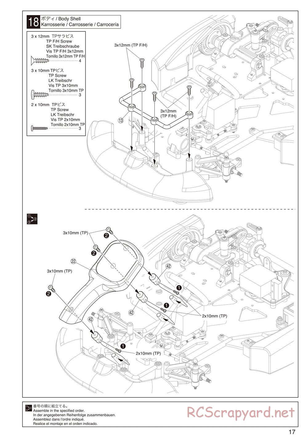 Kyosho - Birel R31-SE Kart - Manual - Page 17