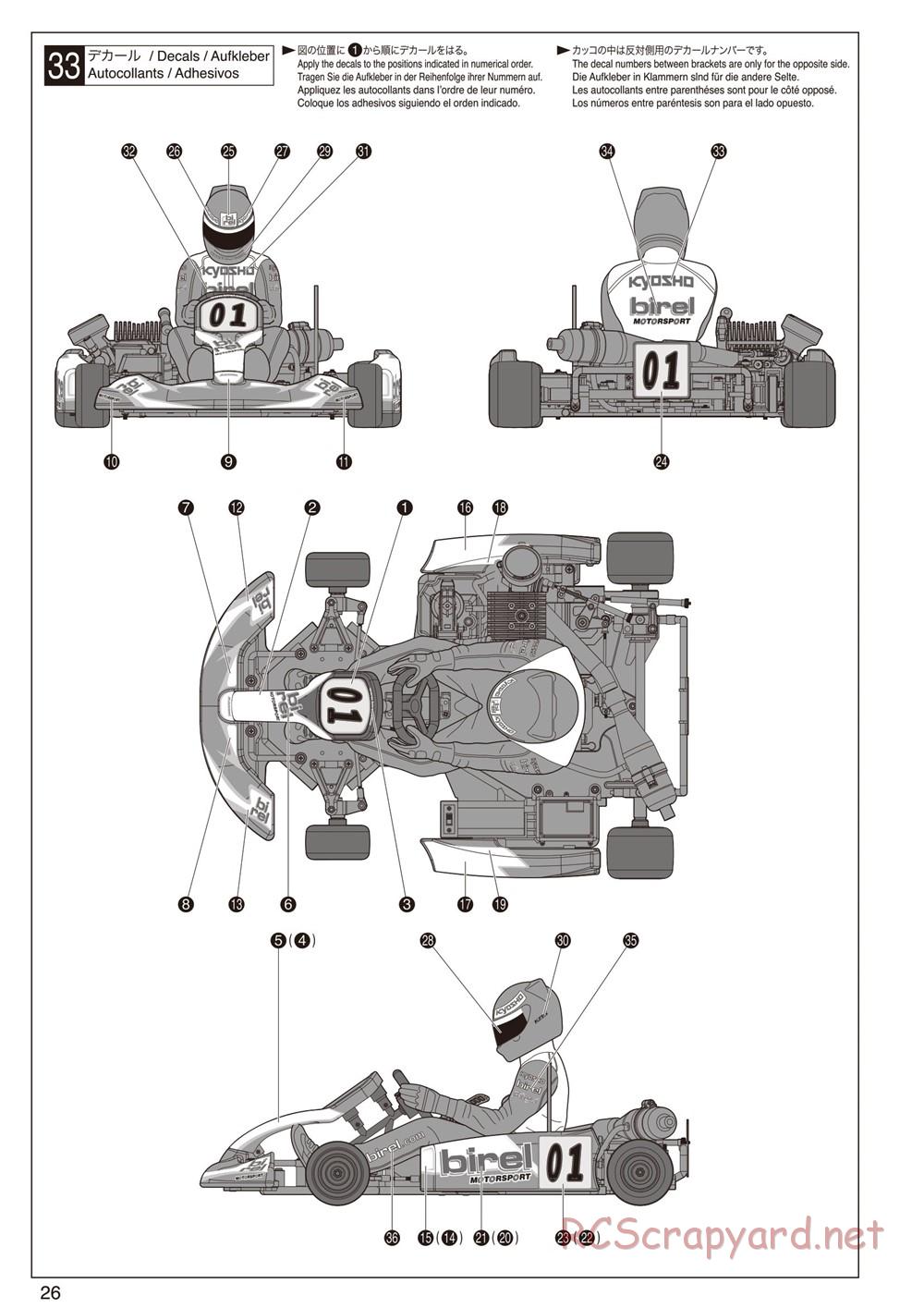 Kyosho - Birel R31-SE Kart - Manual - Page 26