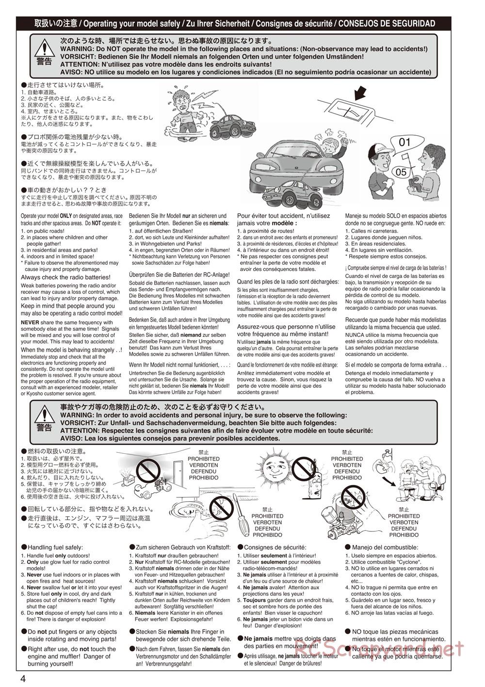 Kyosho - Birel R31-SE Kart - Manual - Page 4