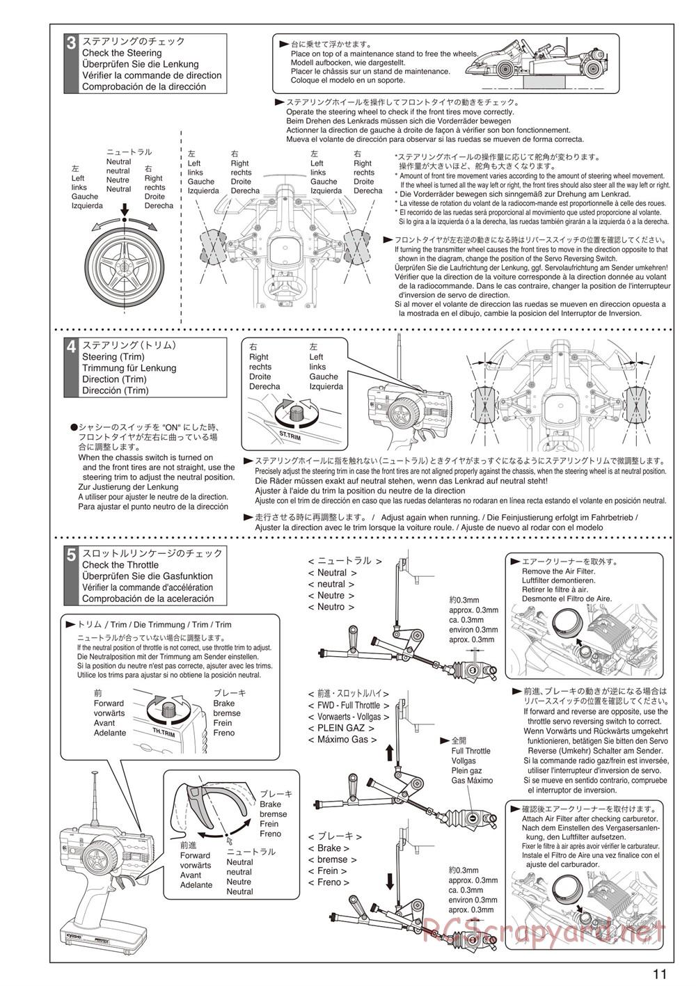 Kyosho - Birel R31-SE Kart - Manual - Page 11