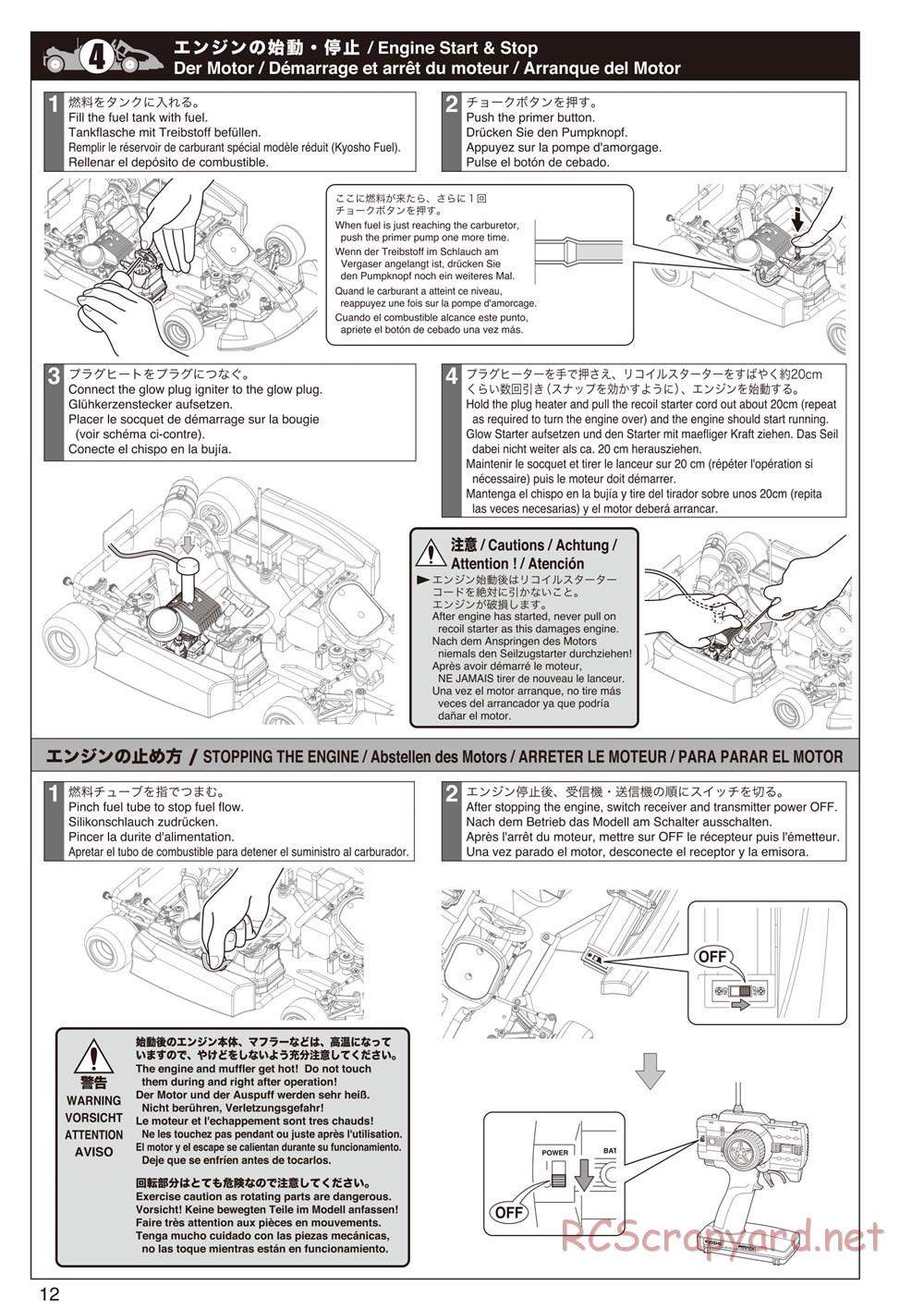 Kyosho - Birel R31-SE Kart - Manual - Page 12