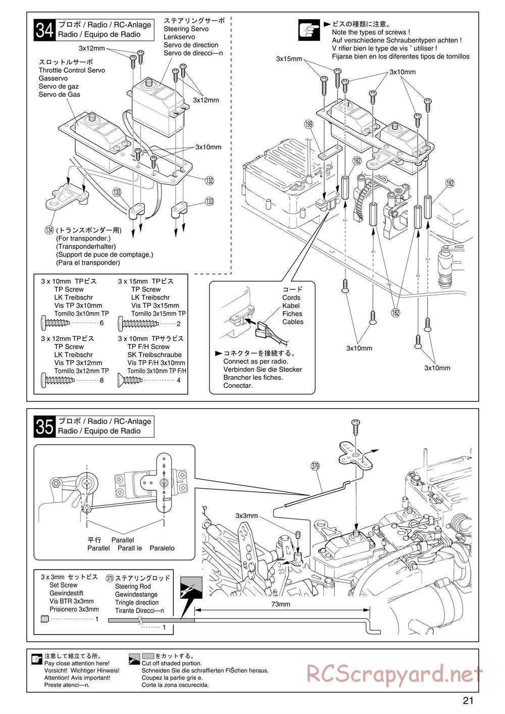Kyosho - Inferno ST (2005) - Manual - Page 21