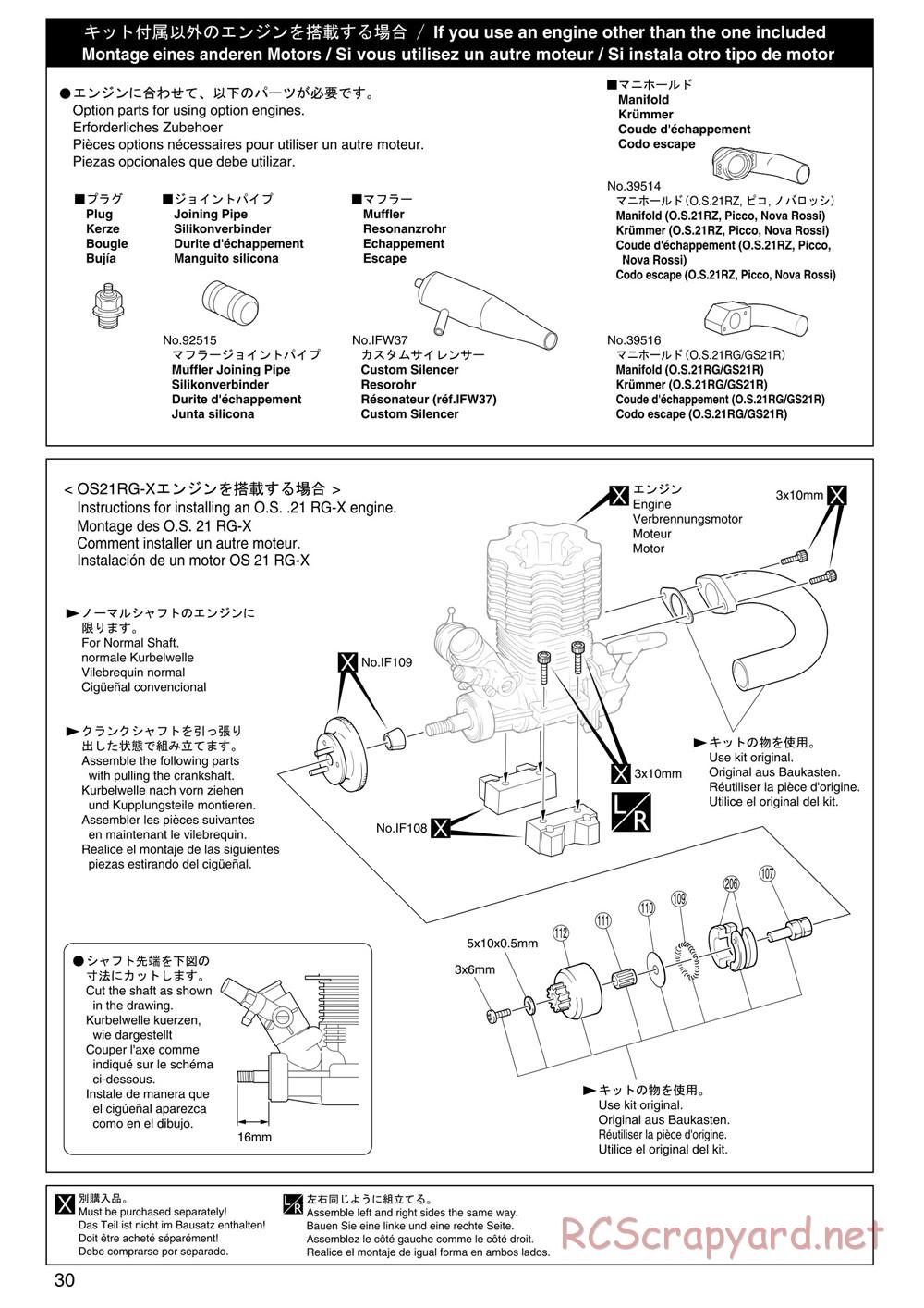 Kyosho - Inferno ST (2005) - Manual - Page 30