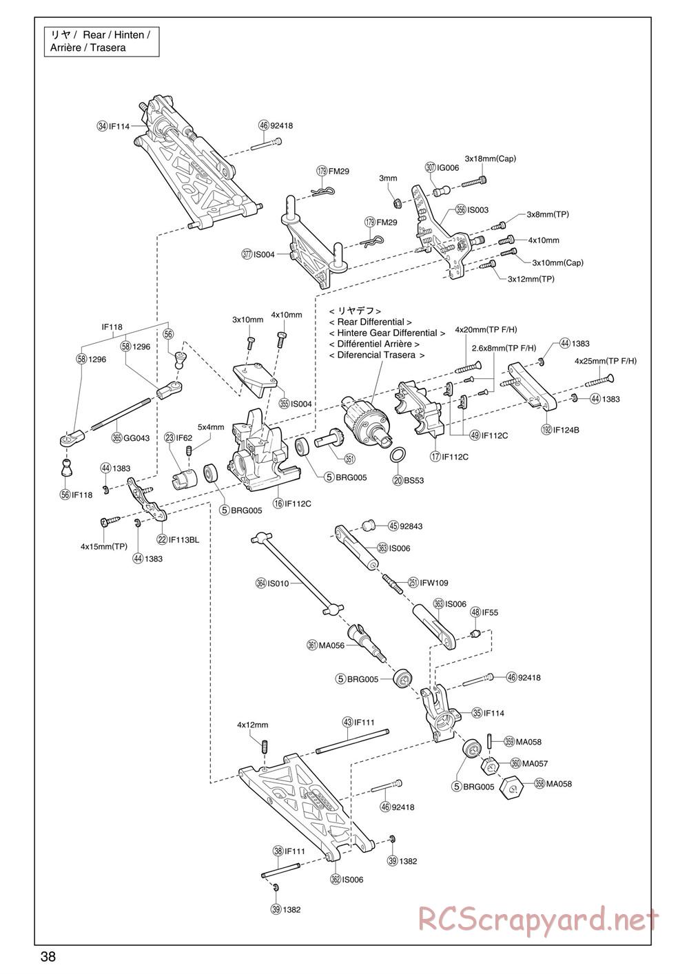 Kyosho - Inferno ST (2005) - Manual - Page 38