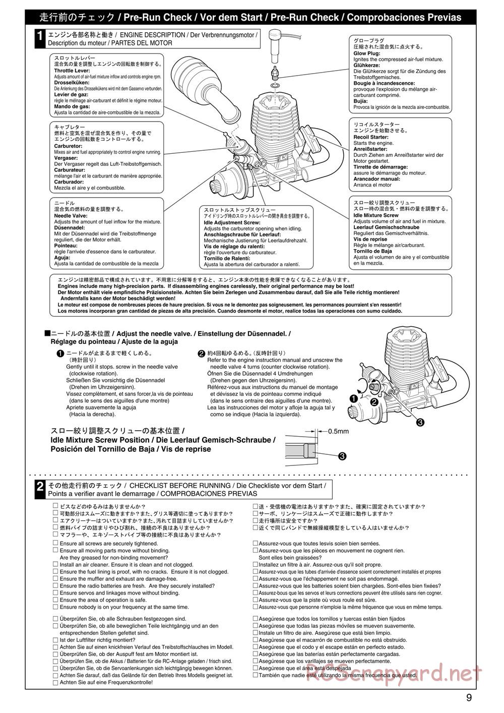 Kyosho - Inferno ST (2005) - Manual - Page 9