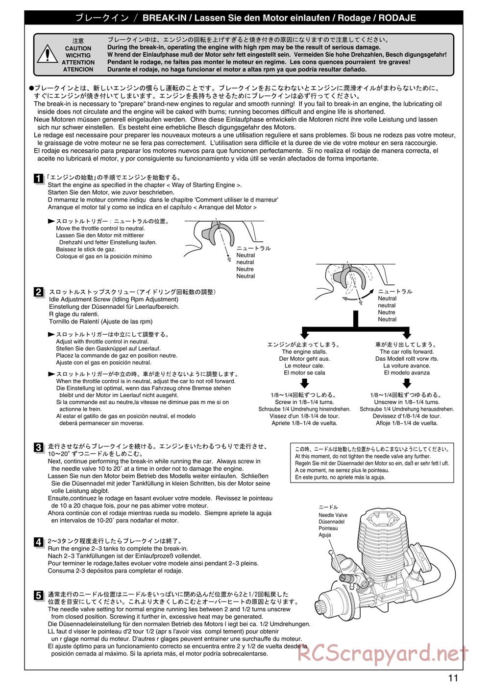 Kyosho - Inferno ST (2005) - Manual - Page 11