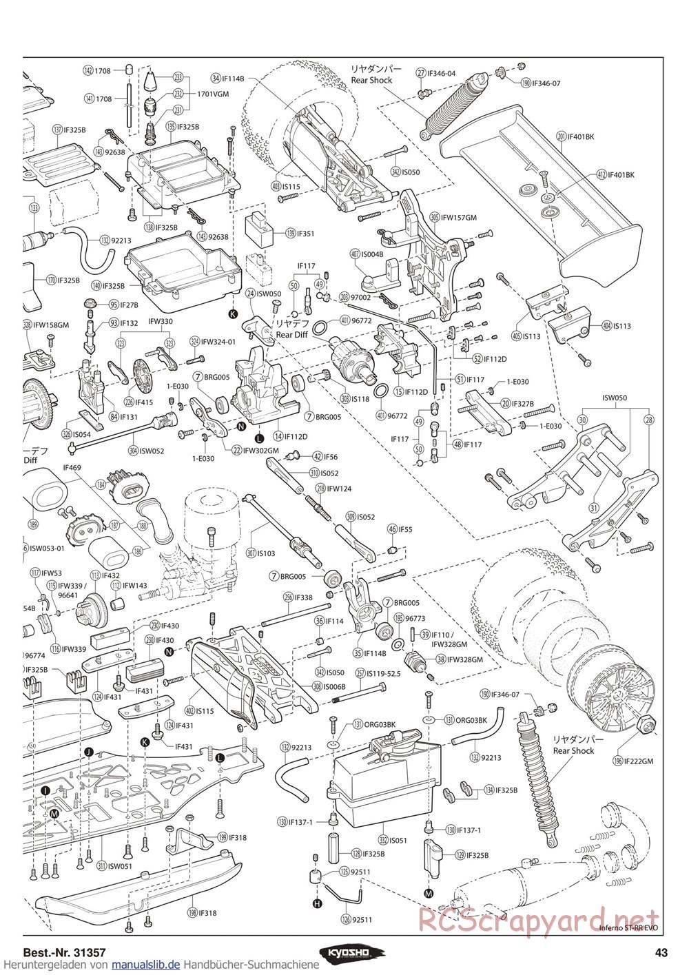 Kyosho - Inferno ST-RR Evo - Exploded Views - Page 2