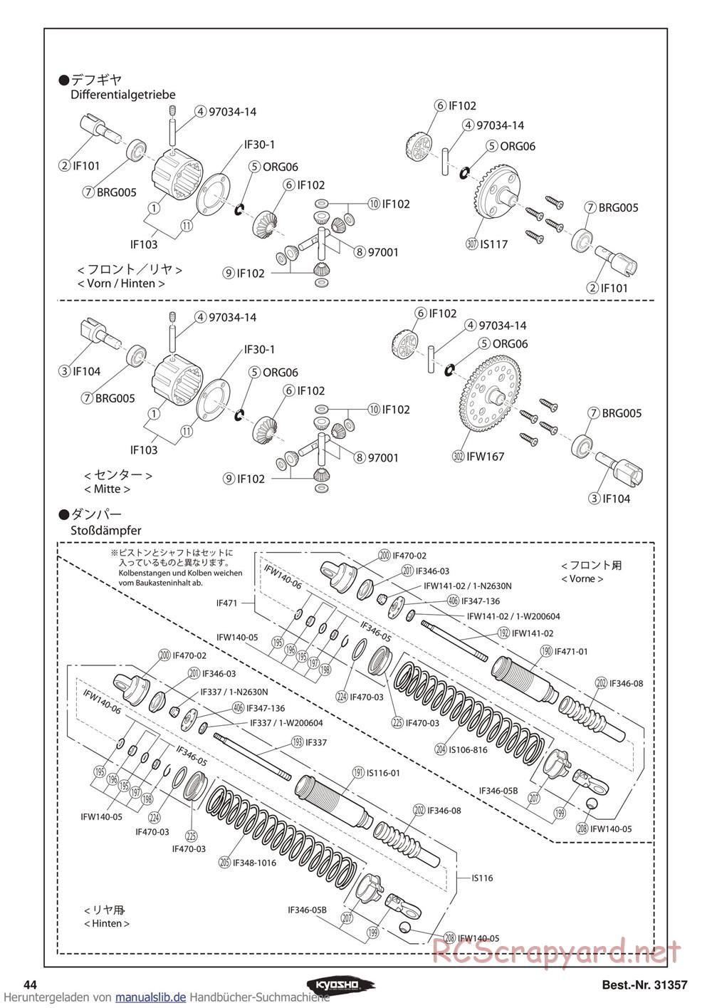 Kyosho - Inferno ST-RR Evo - Exploded Views - Page 3