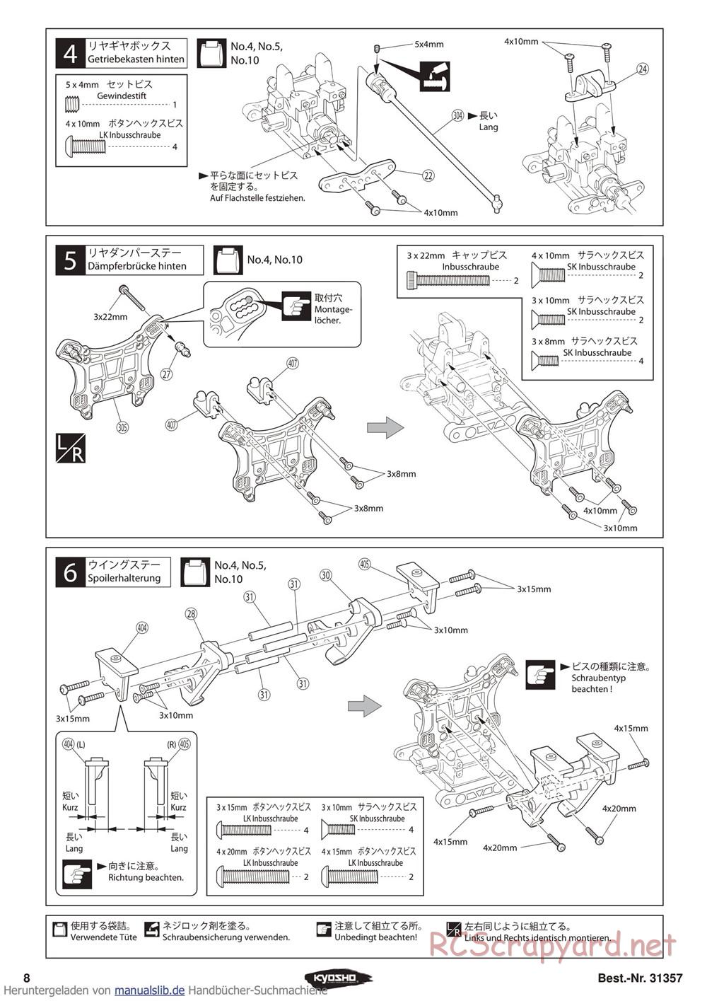 Kyosho - Inferno ST-RR Evo - Manual - Page 8