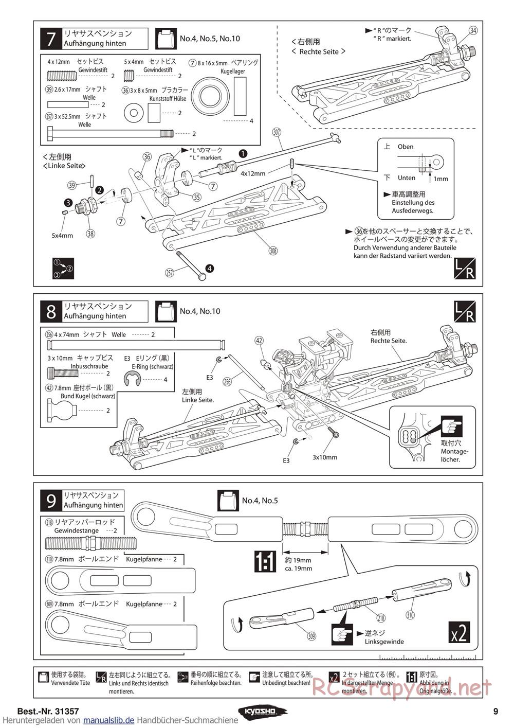Kyosho - Inferno ST-RR Evo - Manual - Page 9