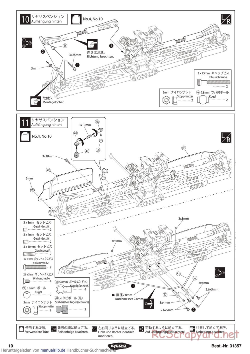Kyosho - Inferno ST-RR Evo - Manual - Page 10