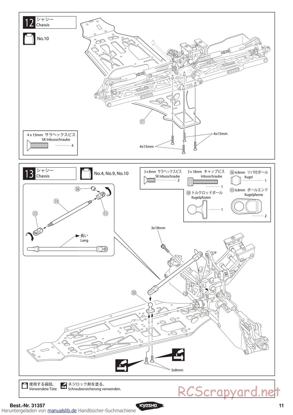 Kyosho - Inferno ST-RR Evo - Manual - Page 11