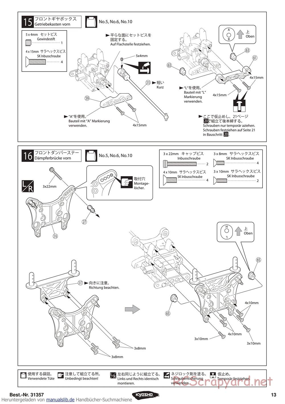 Kyosho - Inferno ST-RR Evo - Manual - Page 13