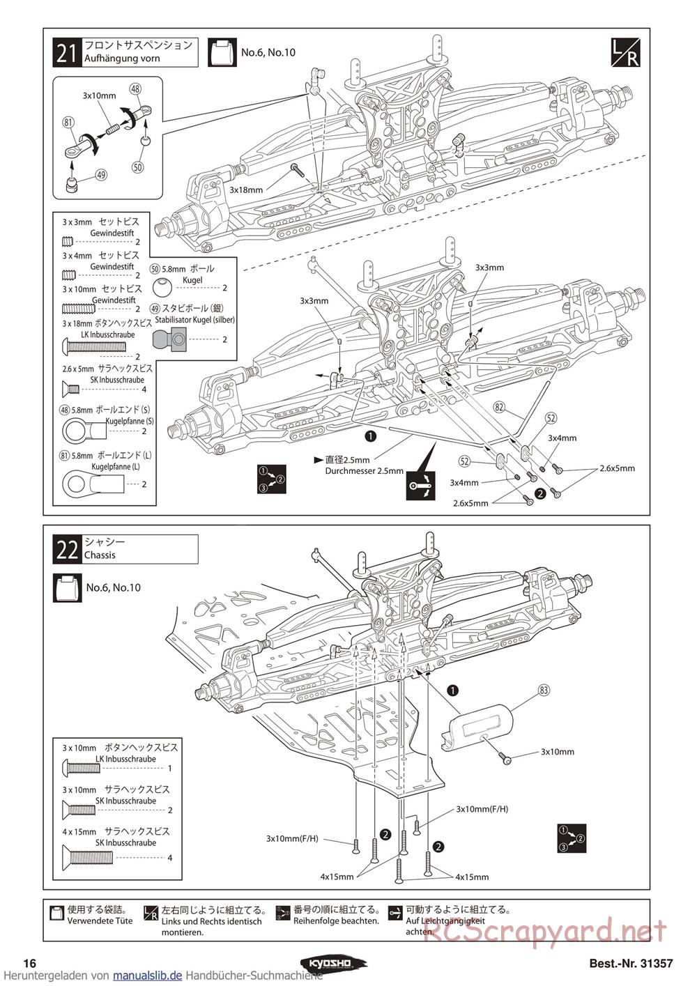 Kyosho - Inferno ST-RR Evo - Manual - Page 16