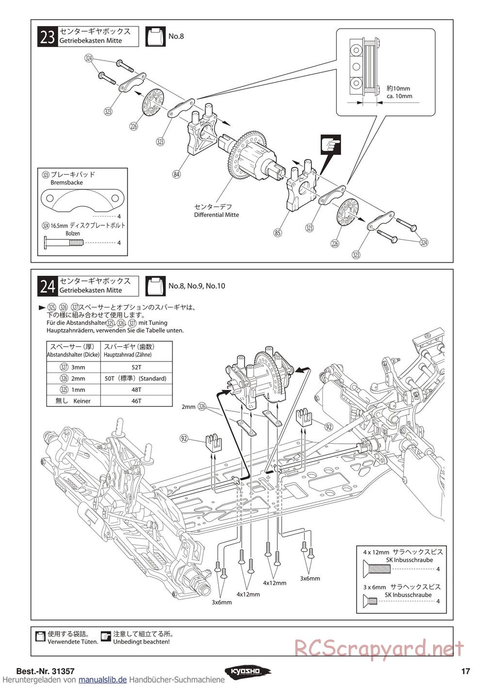 Kyosho - Inferno ST-RR Evo - Manual - Page 17