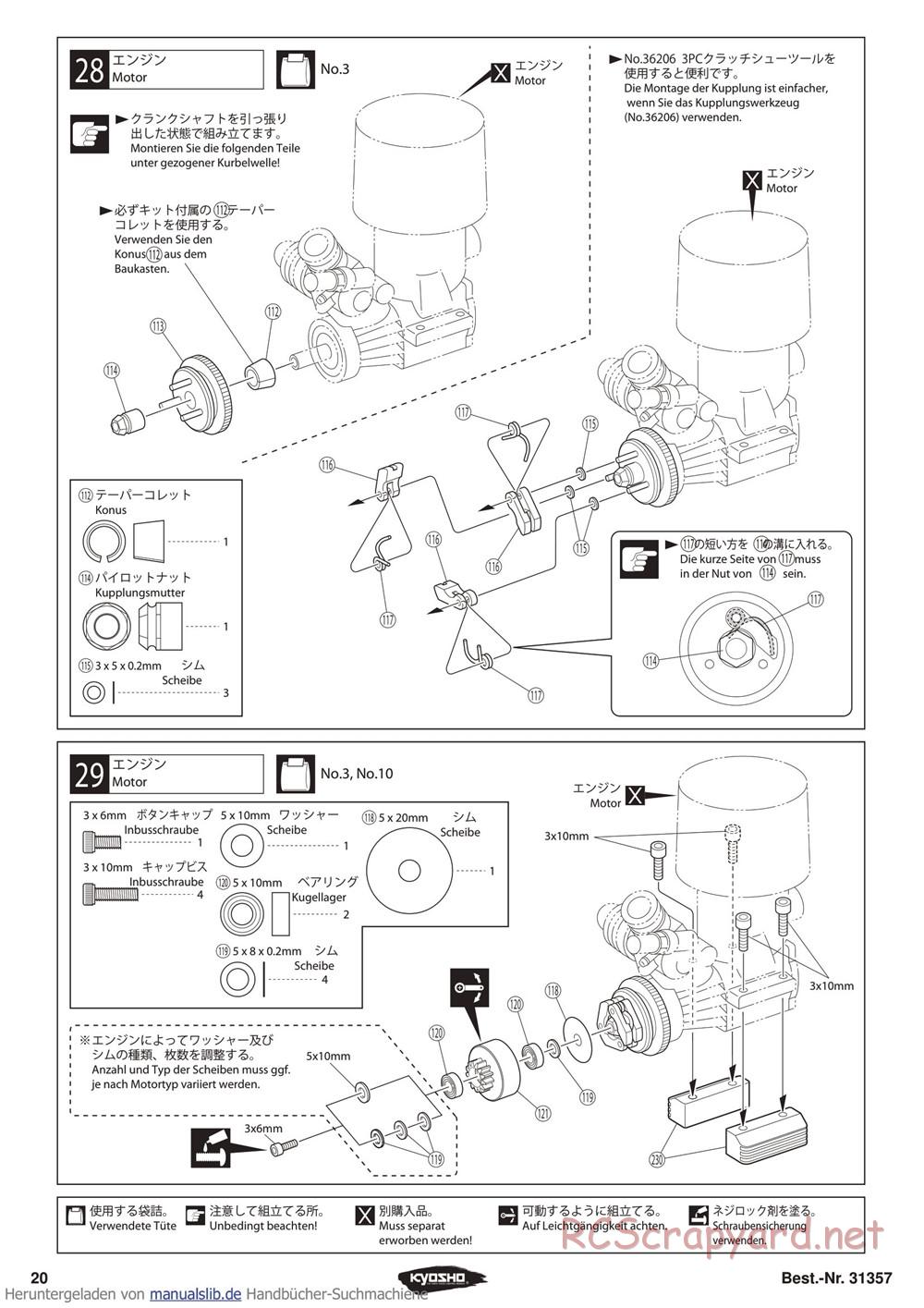 Kyosho - Inferno ST-RR Evo - Manual - Page 20