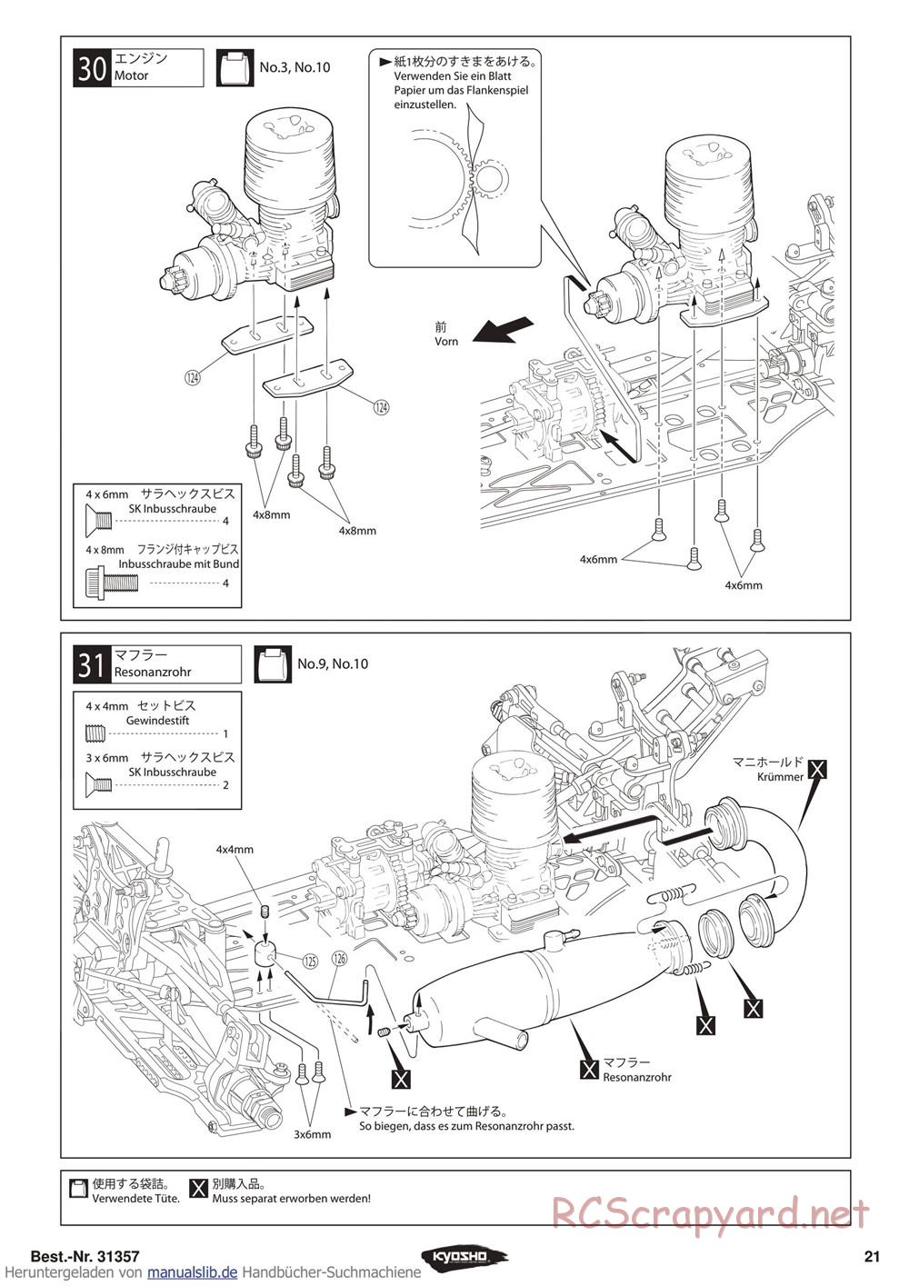 Kyosho - Inferno ST-RR Evo - Manual - Page 21