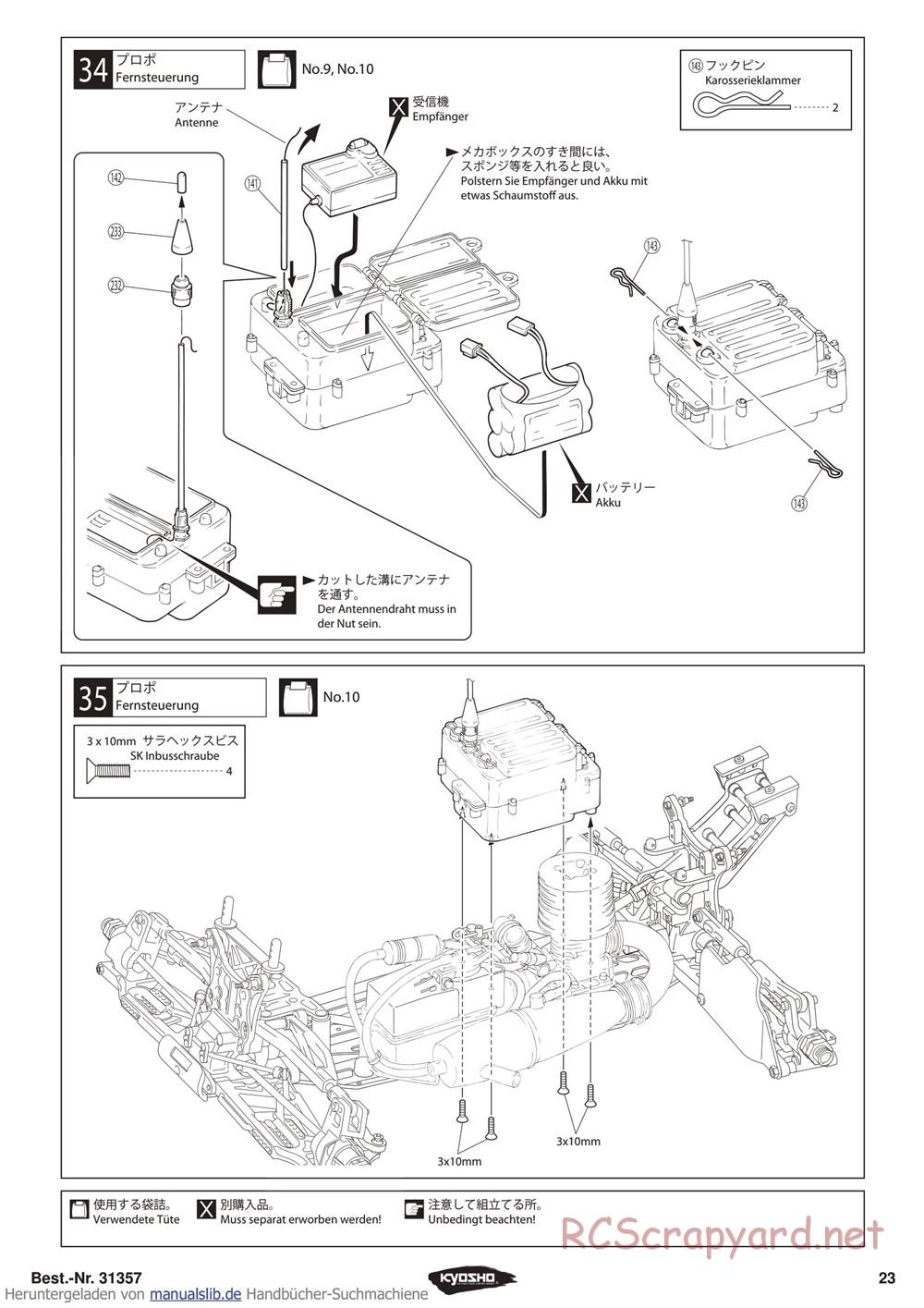 Kyosho - Inferno ST-RR Evo - Manual - Page 23