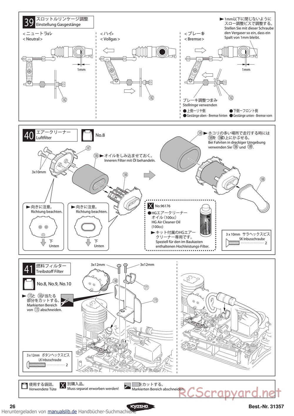 Kyosho - Inferno ST-RR Evo - Manual - Page 26