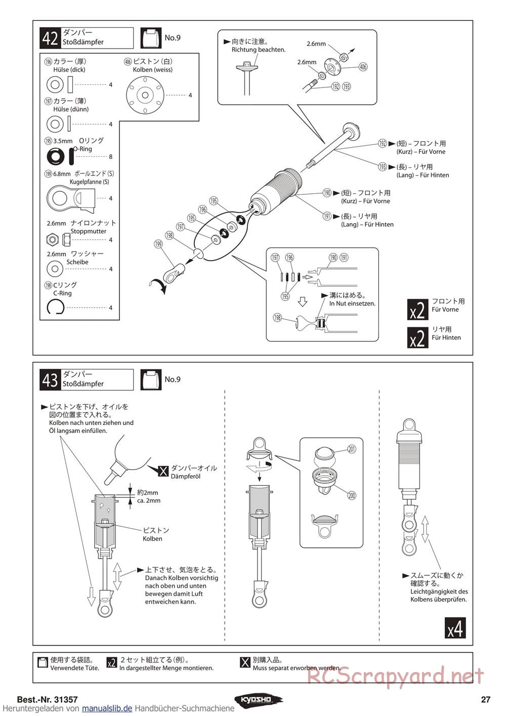 Kyosho - Inferno ST-RR Evo - Manual - Page 27