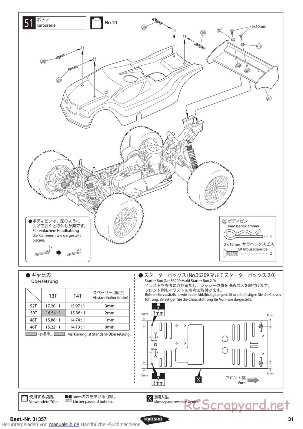 Kyosho - Inferno ST-RR Evo - Manual - Page 31