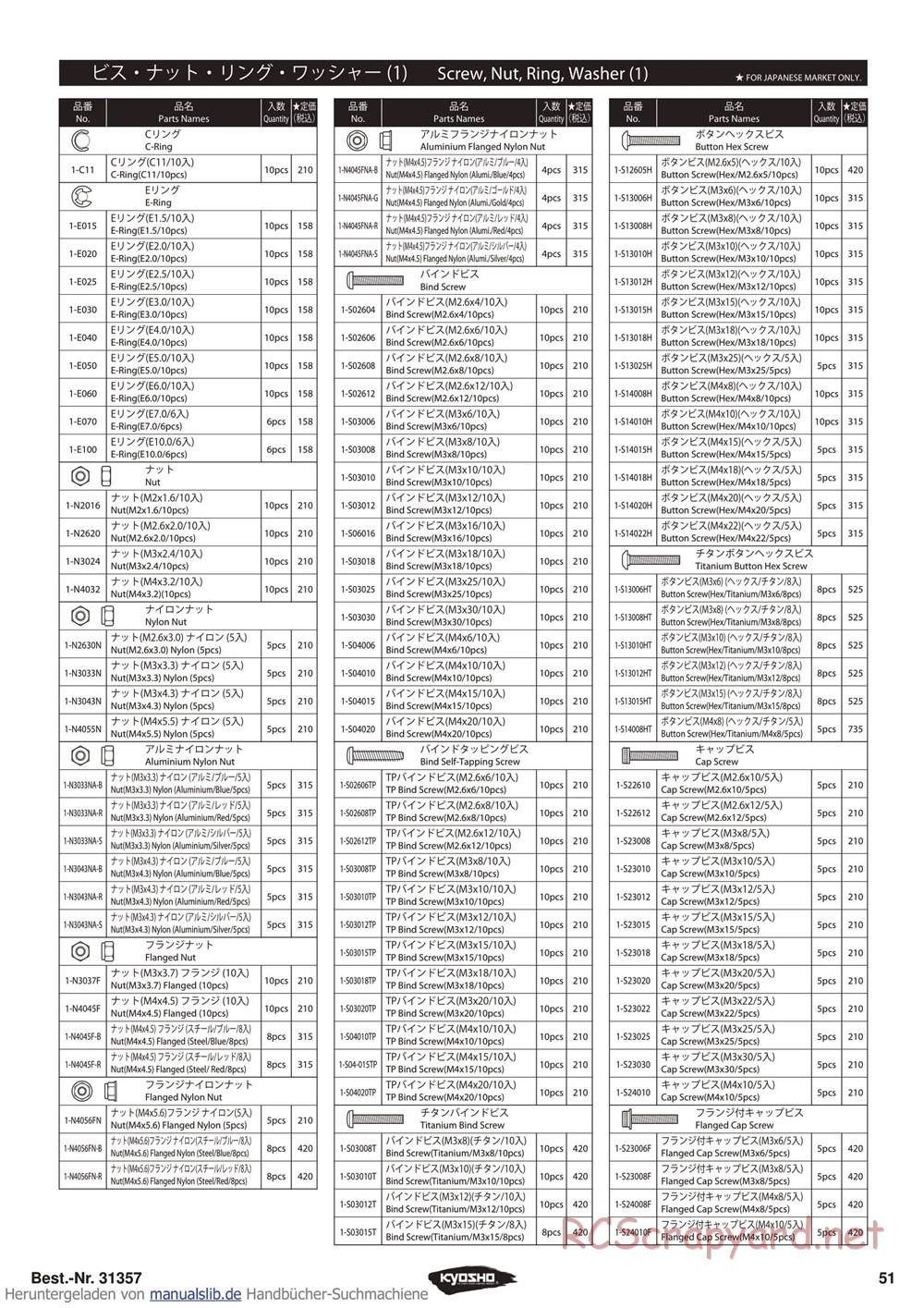 Kyosho - Inferno ST-RR Evo - Manual - Page 51