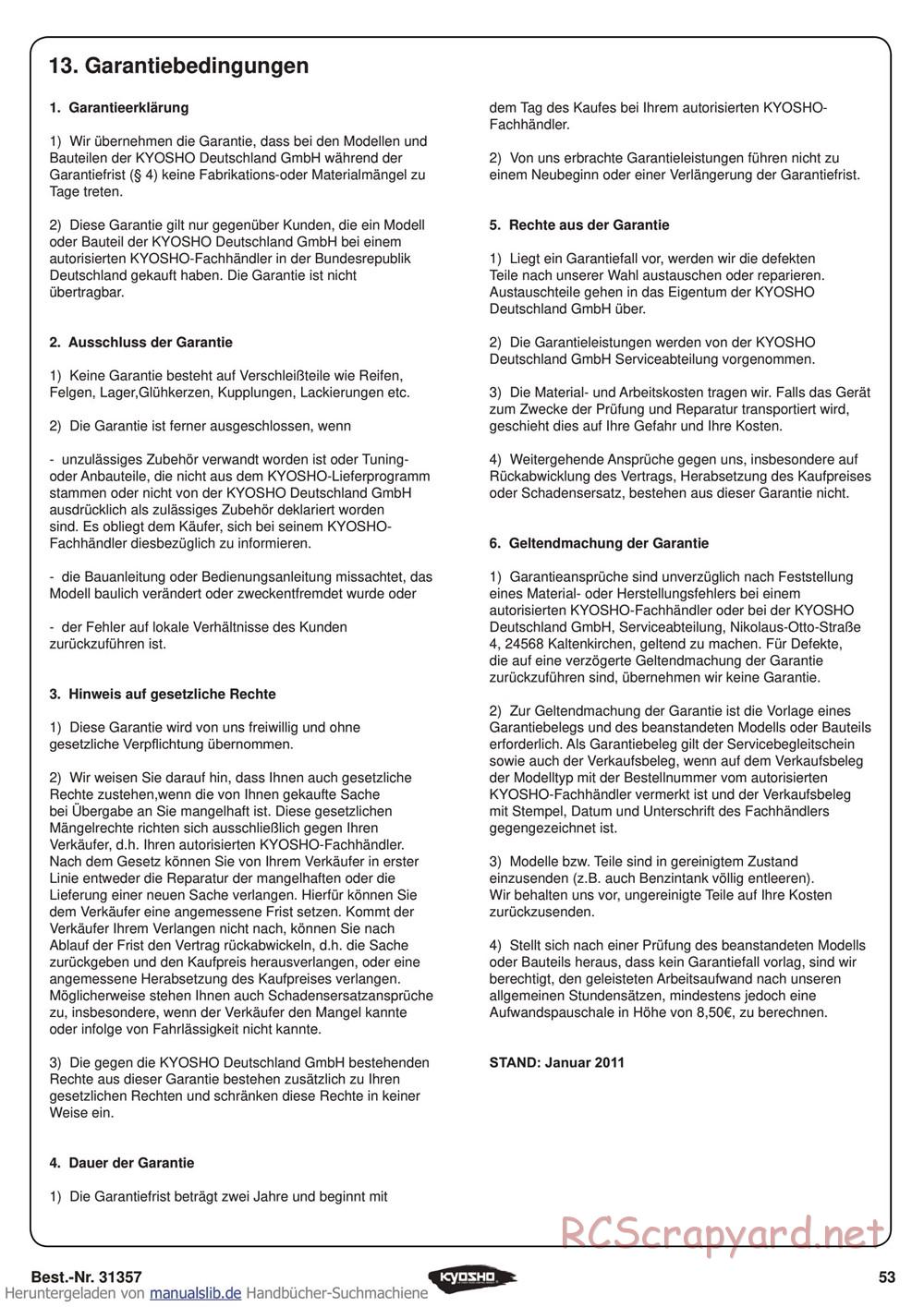 Kyosho - Inferno ST-RR Evo - Manual - Page 53