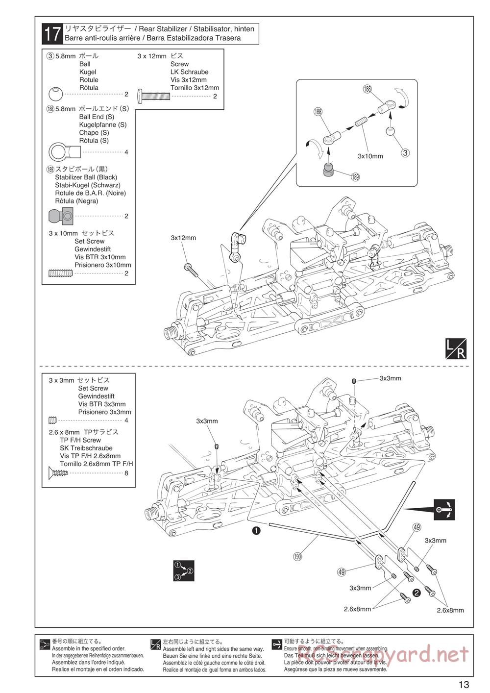 Kyosho - Inferno Neo Race Spec - Manual - Page 13