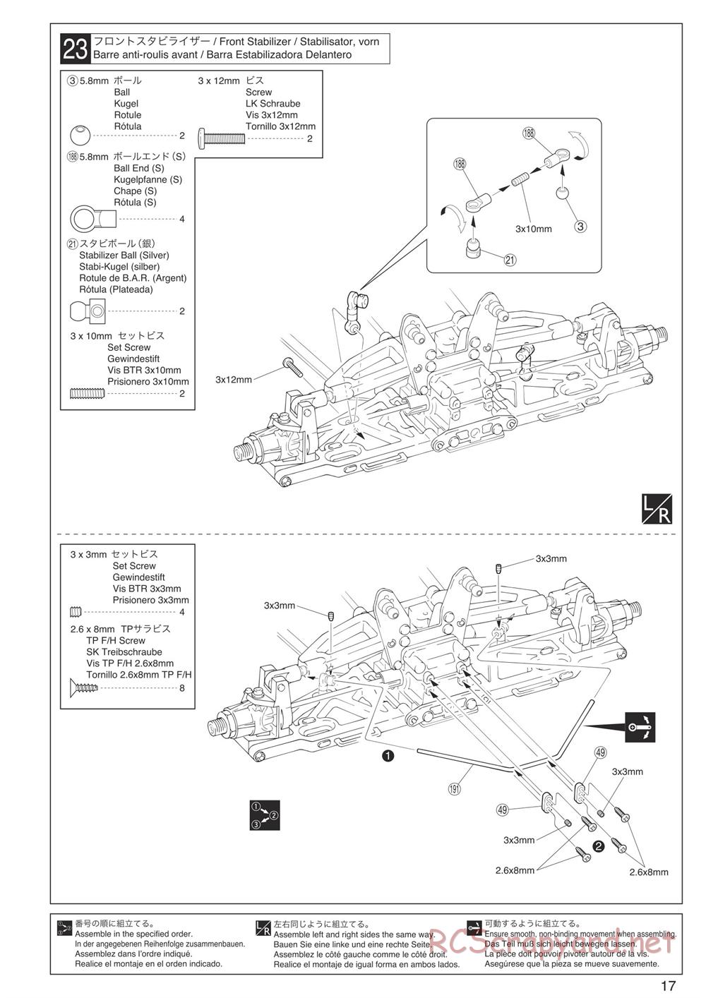 Kyosho - Inferno Neo Race Spec - Manual - Page 17