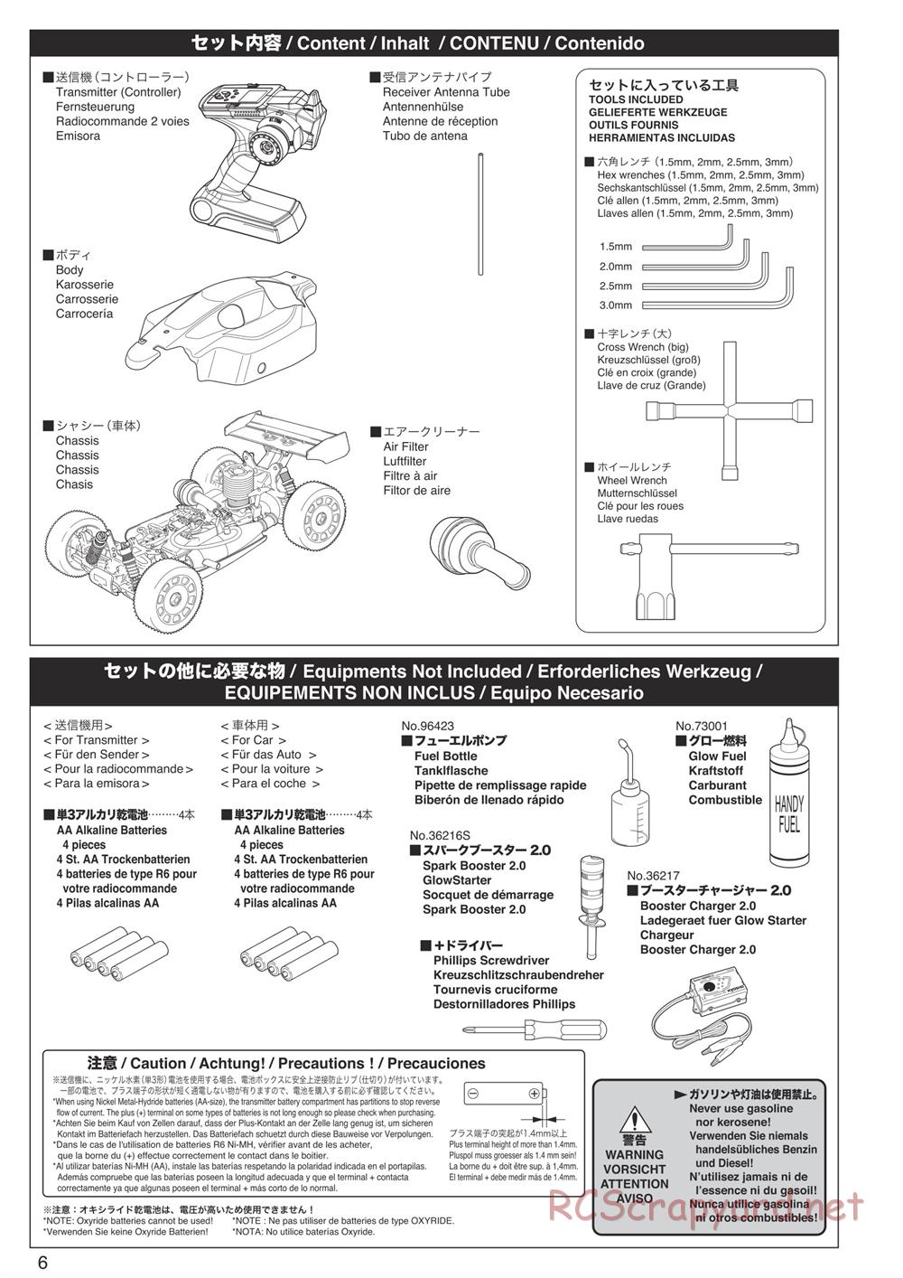 Kyosho - Inferno Neo Race Spec - Manual - Page 6