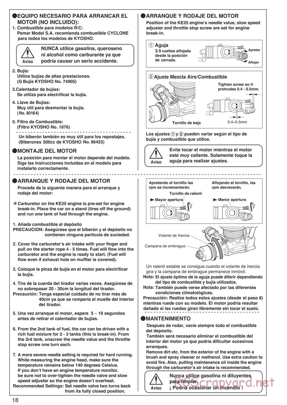 Kyosho - Inferno Neo Race Spec - Manual - Page 18