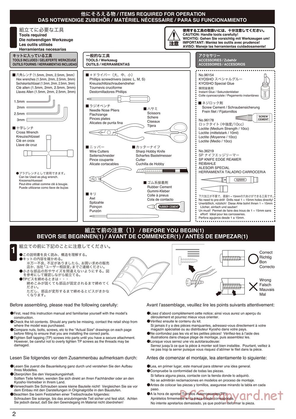 Kyosho - Inferno Neo ST - Manual - Page 2