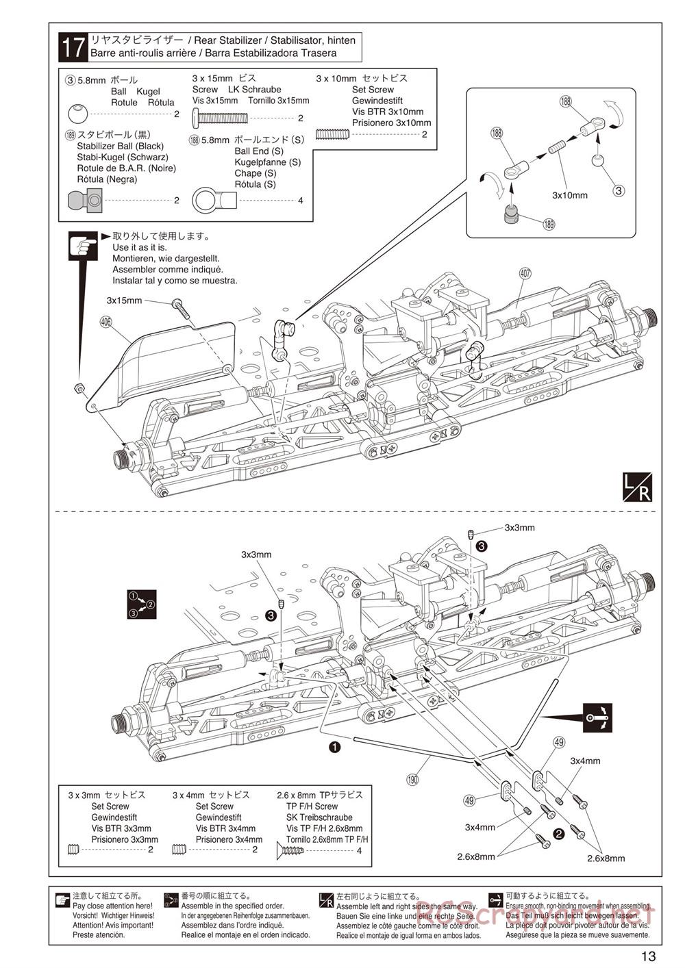 Kyosho - Inferno Neo ST - Manual - Page 13