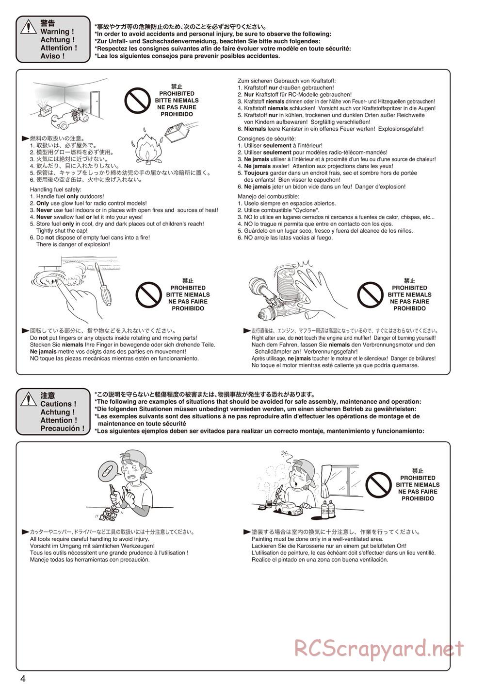 Kyosho - Inferno Neo ST - Manual - Page 4