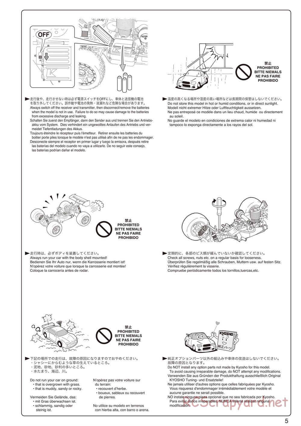 Kyosho - Inferno Neo ST - Manual - Page 5